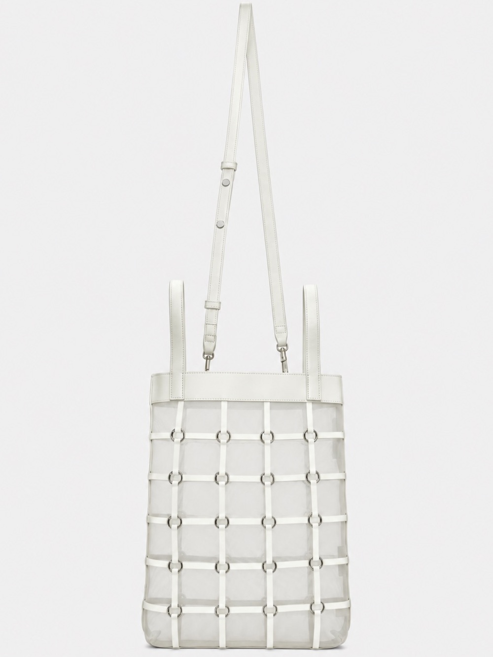 3.1 Phillip Lim Mini Billie Twisted Cage Tote White NWOT - Picture 1 of 8